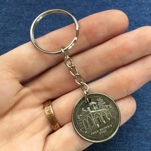 2016 West Virginia State Quarter Stainless Steel Coin Keychain Unisex 4for$20 - Picture 6 of 9